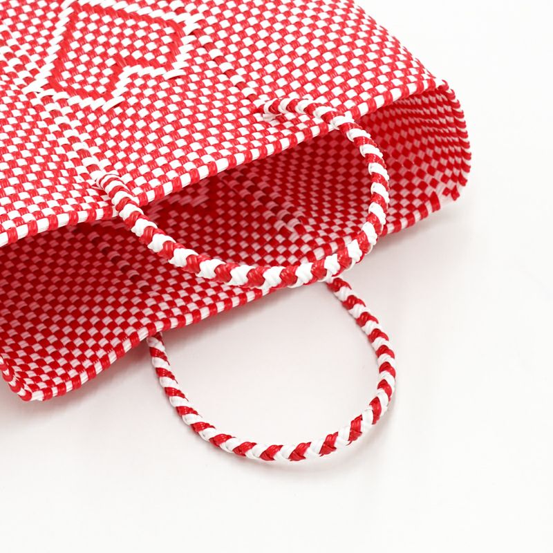 MERCADO BAG - CHICA - CORAZON - Red / White (XXS) | Letra｜レトラ