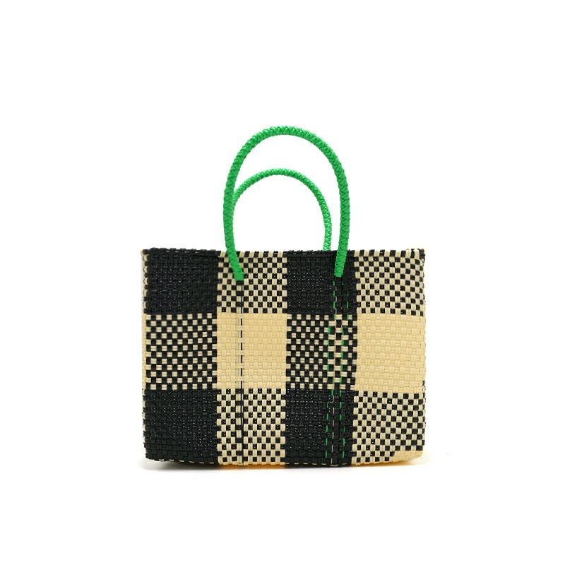 MERCADO BAG - CHICA - CHECK - Cream / Black (XXS) | Letra｜レトラ