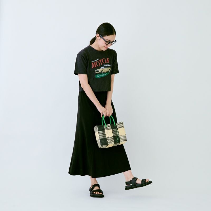 MERCADO BAG - CHICA - CHECK - Cream / Black (XXS) | Letra｜レトラ