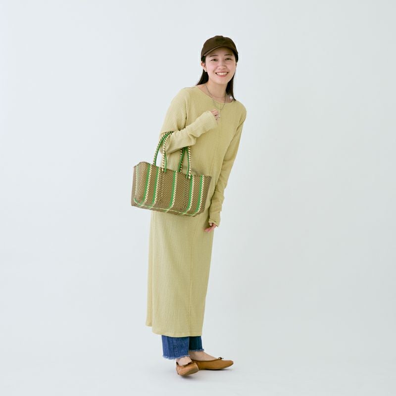 MERCADO BAG - CHIWAWA STYLE - LINEA - Gold / Cream / Light Green