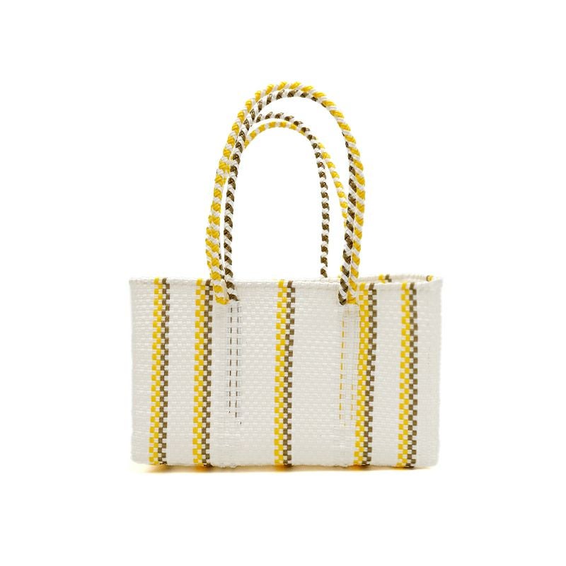 MERCADO BAG - CHIWAWA STYLE - LINEA - White / Yellow / Gold