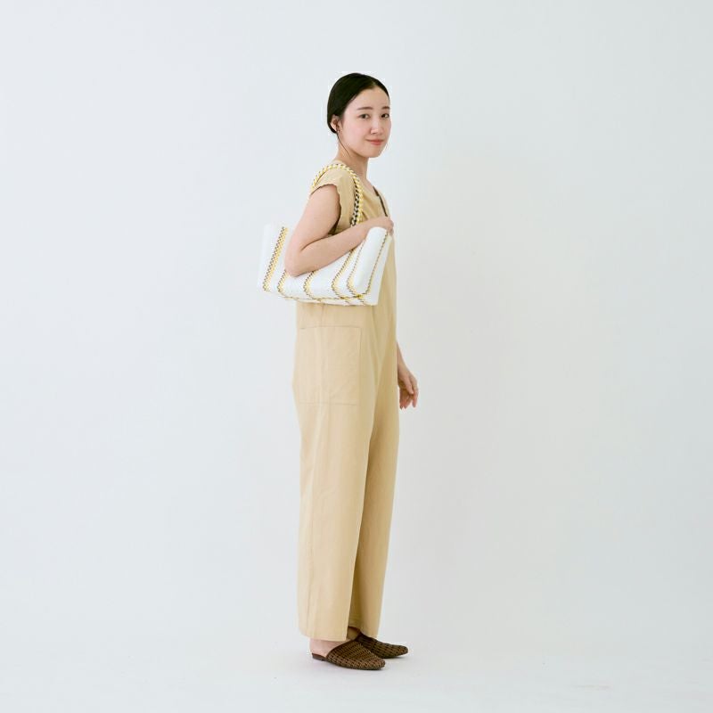 MERCADO BAG - CHIWAWA STYLE - LINEA - White / Yellow / Gold
