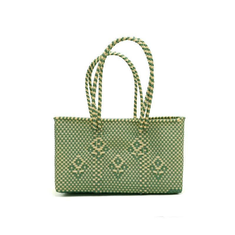 MERCADO BAG - CHIWAWA STYLE - RAMO - Metallic Green / Cream