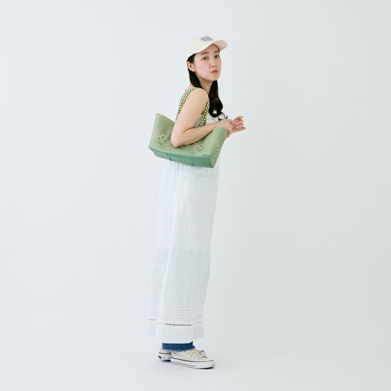 MERCADO BAG - CHIWAWA STYLE - RAMO - Metallic Green / Cream
