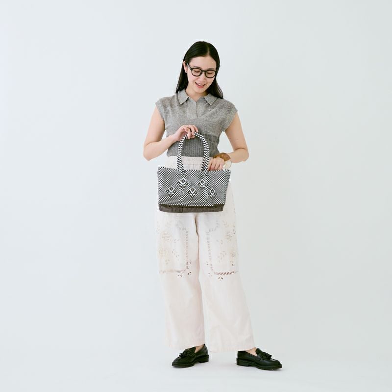 MERCADO BAG - CHIWAWA STYLE - RAMO - Brown / White | Letra｜レトラ