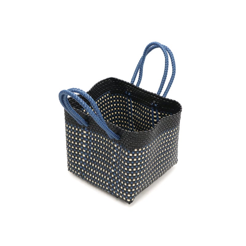 MERCADO BAG - DICE - MOSAIC - Black / Cream / Metallic Blue