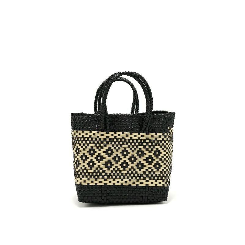 ともきち　レディース　BLK M MERCADO BAG - DICE - MIMOSA - Black / Cream | Letra｜レトラ公式通販