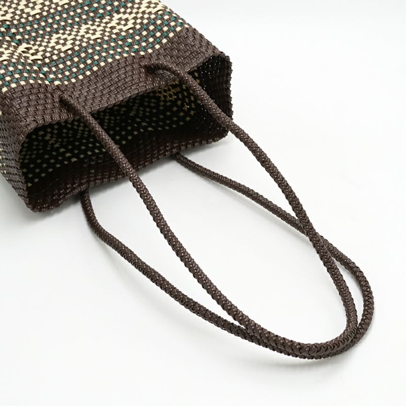 MERCADO BUCKET SLIM STYLE - GARDEN - Brown / Cream / Dark Green