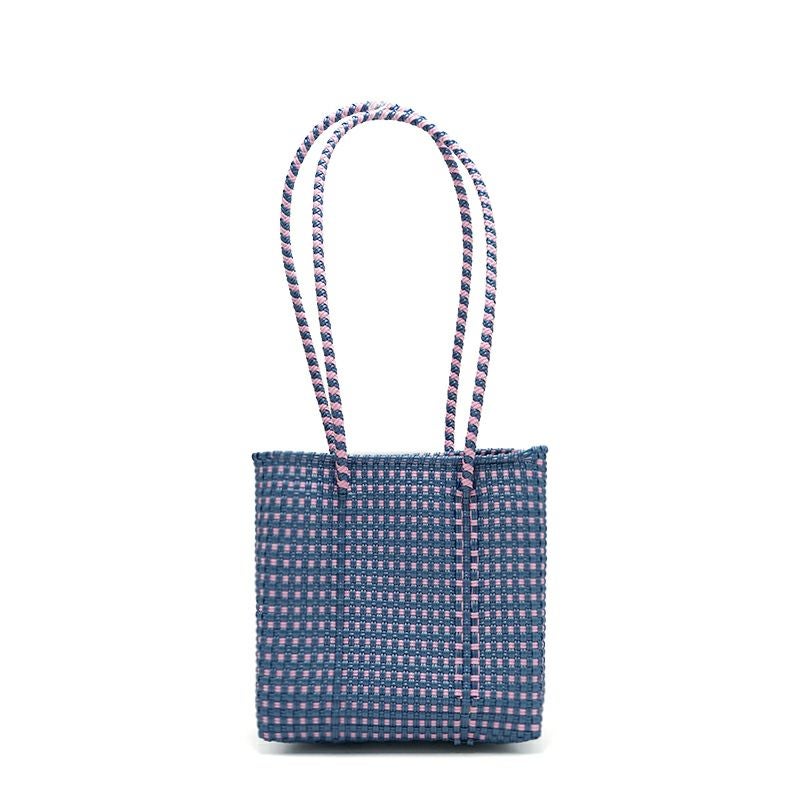 8月セール☆TOM FORD LLIQUE メタリーク50ml 並行輸入 MERCADO BUCKET SLIM STYLE - MINI CHECK - Metallic Blue / Pink