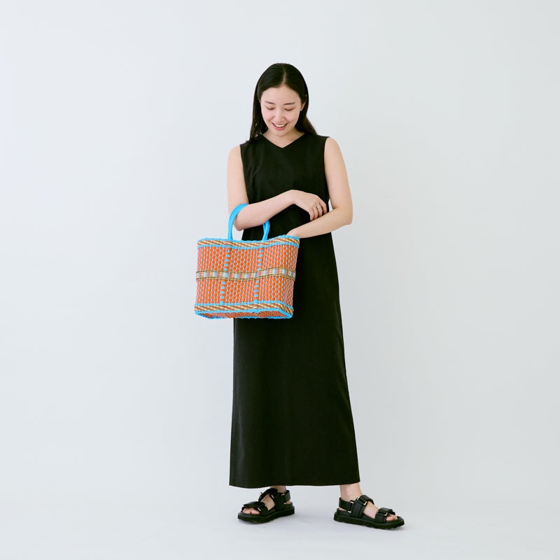CLASICO BAG - Light Blue / Orange (S) | Letra｜レトラ公式通販