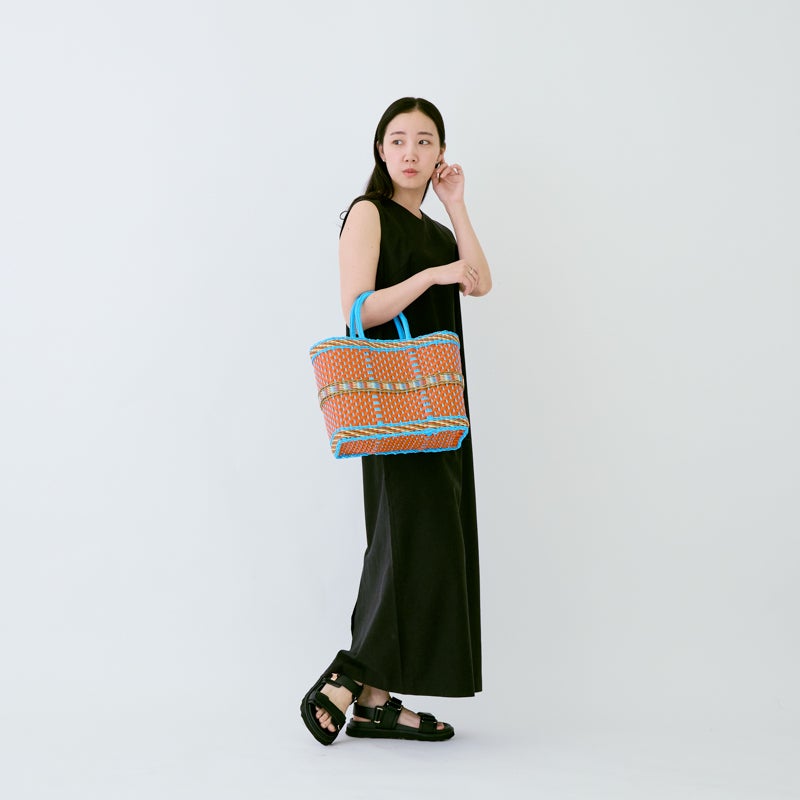 CLASICO BAG - Light Blue / Orange (S) | Letra｜レトラ公式通販