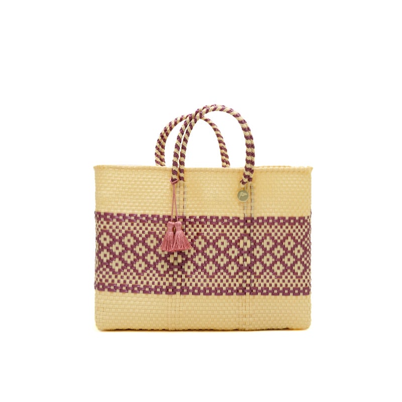 Mother's DAY Gift BAG - MIMOSA - Cream / Metallic Pink (SHORT S