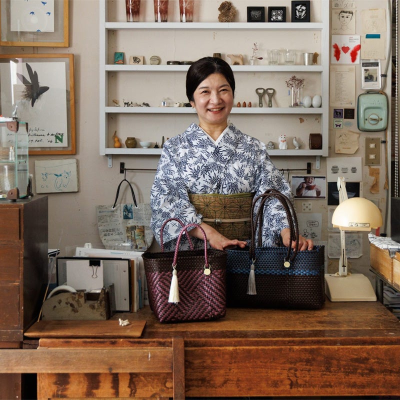 MERCADO BAG - Letra × hal ORIGINAL CHIWAWA - Dark Brown/Metallic