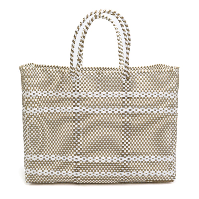 MERCADO BAG - MIMOSA - Metallic Green / Cream (SHORT S) | Letra